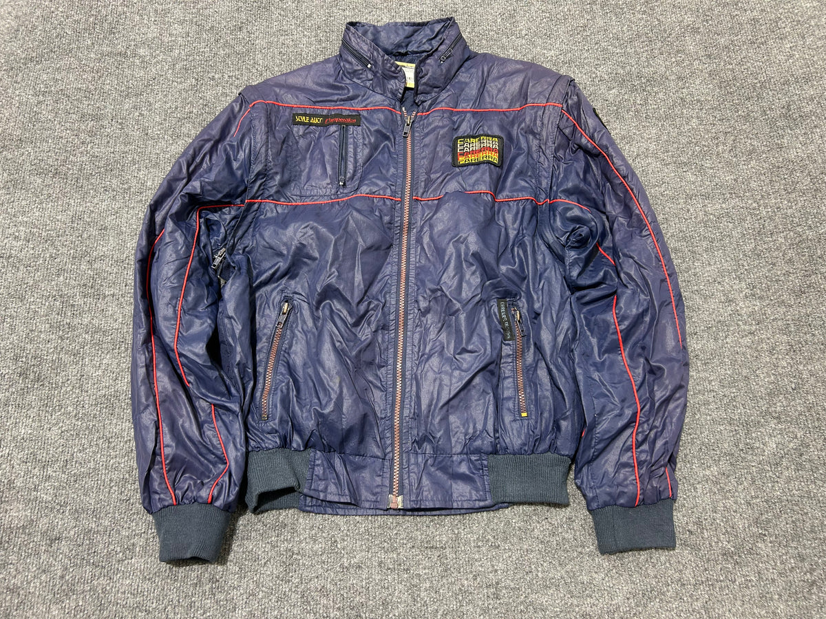Surf Style Nylon Jacket - Navy Size Medium