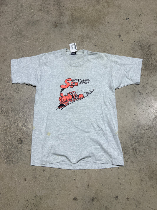 90s Southern SEXpress Tee - Ash Grey Size Large