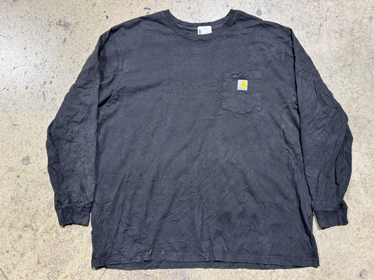 Carhartt L/S Pocket Tee - Black Size XXL