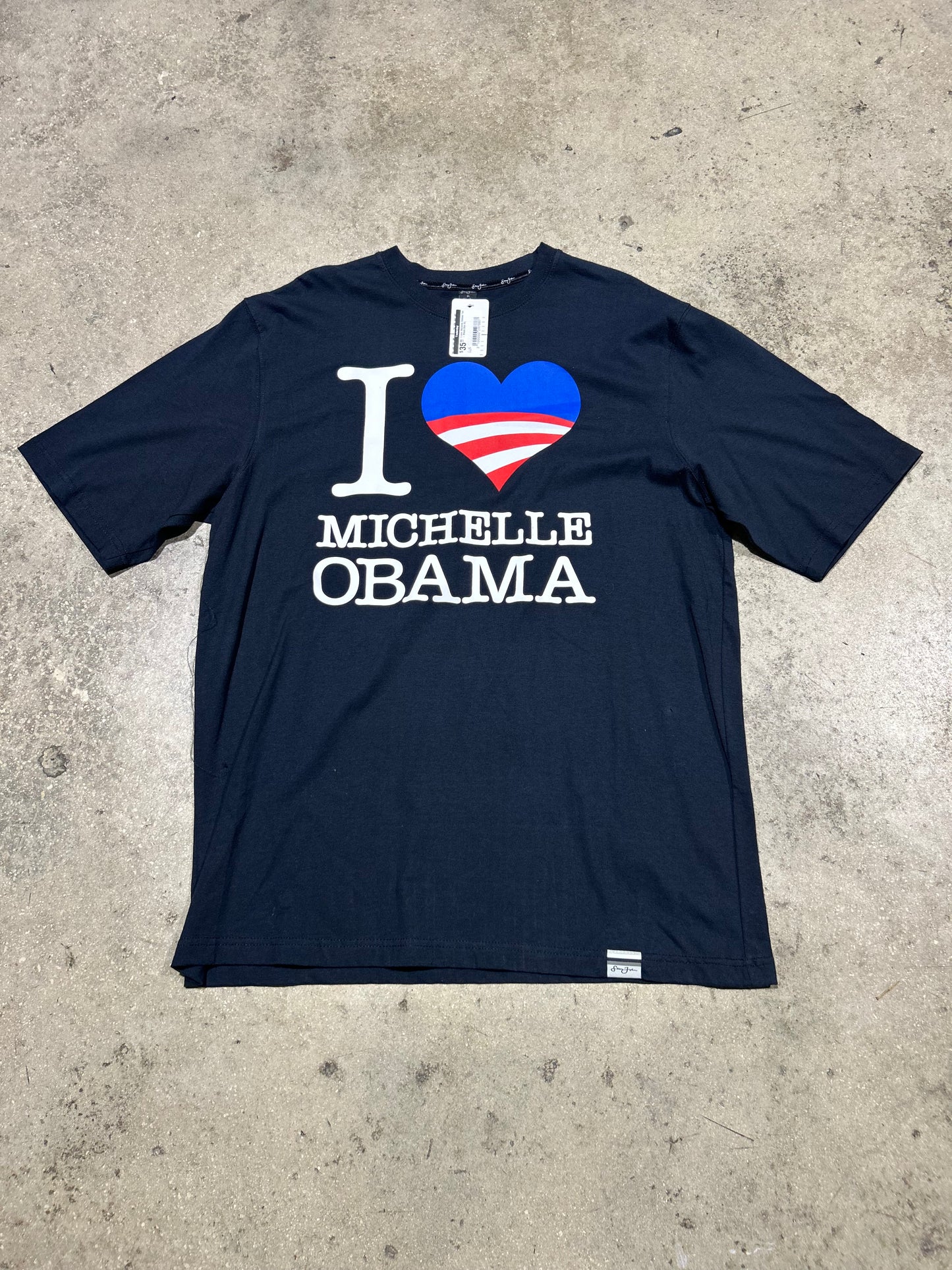 I Love Michelle Obama Tee - Black Size XL