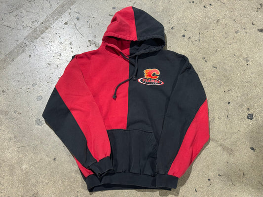 Software Calgary Flames Color Block Hoodie Size Large