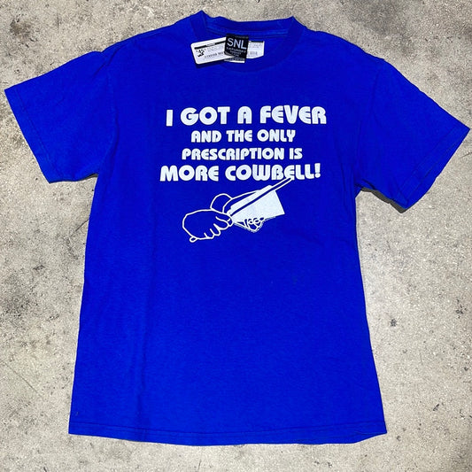 2008 SNL Got A Fever More Cowbell Tee - Royal Blue Size Medium (18 x 26)