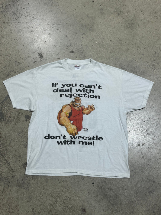 If You Cant Deal With Rejection Tee - White Size XL