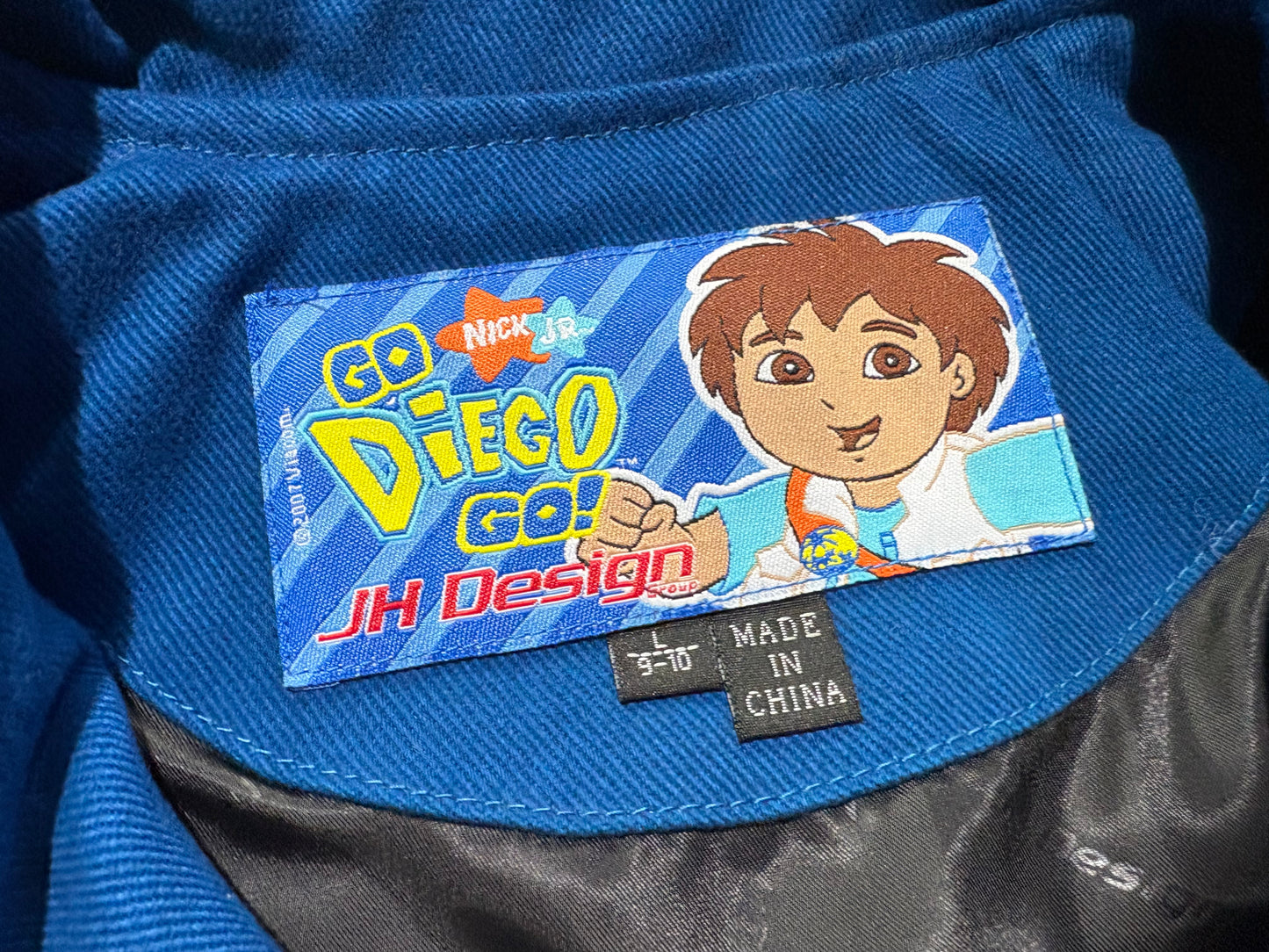 JH Design Go Diego Go Racing Jacket - Blue/Yellow Size Youth Large