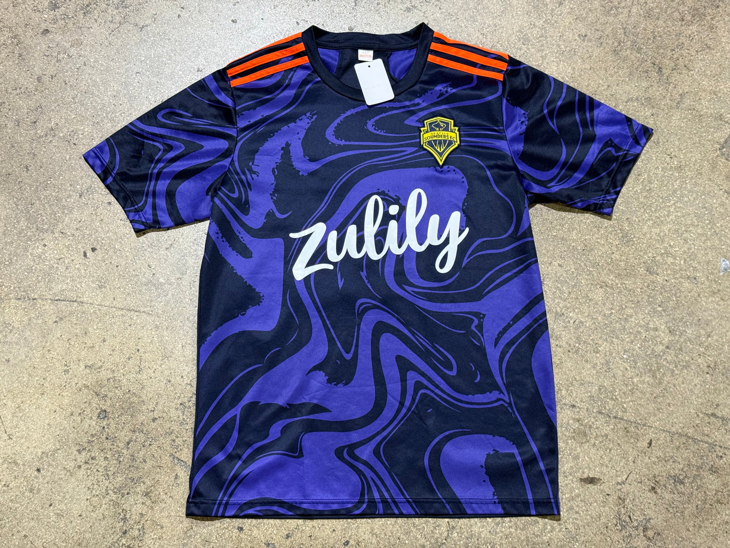 Bootleg Seattle Sounders FC Jersey - Purple/Orange Size Large
