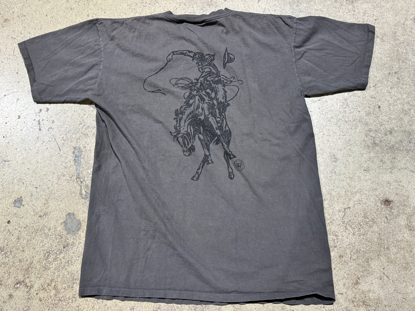 Marlboro Cowboy Pocket Tee - Dark Grey OS