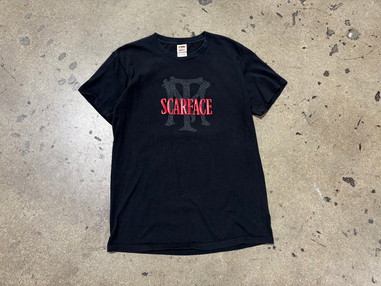 Scarface Money Power Respect Mullet Tee - Black Size Medium