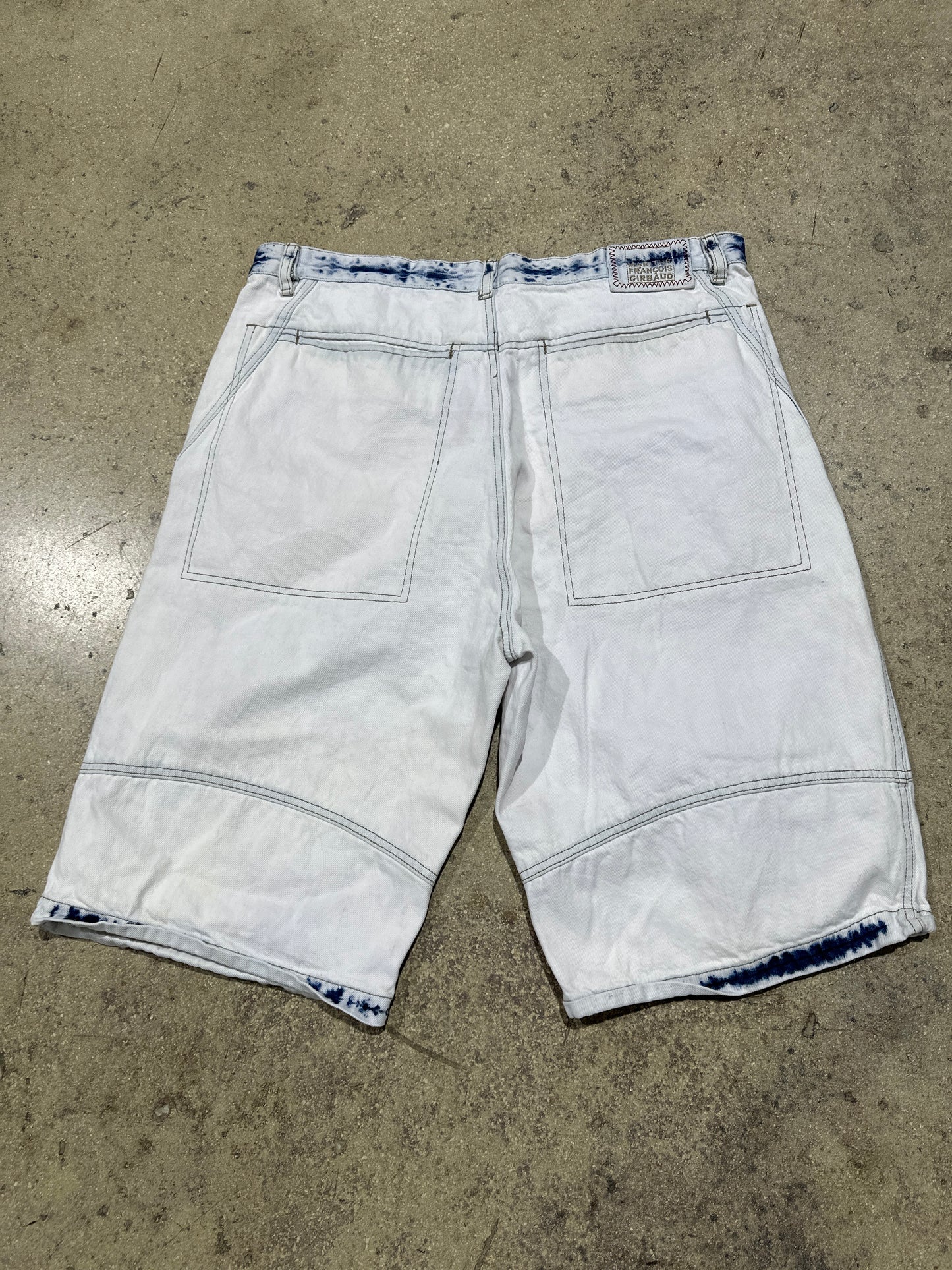 Marithe Francios Girbaud Baggy Denim Shorts - White Size 38