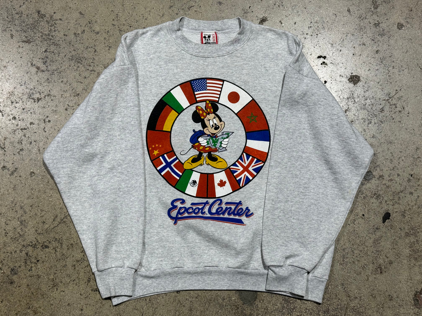 Disney Epcot Center Crewneck - Ash Grey Size XL