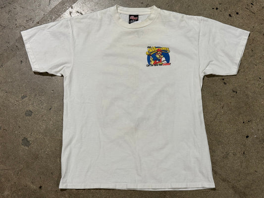 Big Johnson Hold Your Liquor Tee - White Size XL