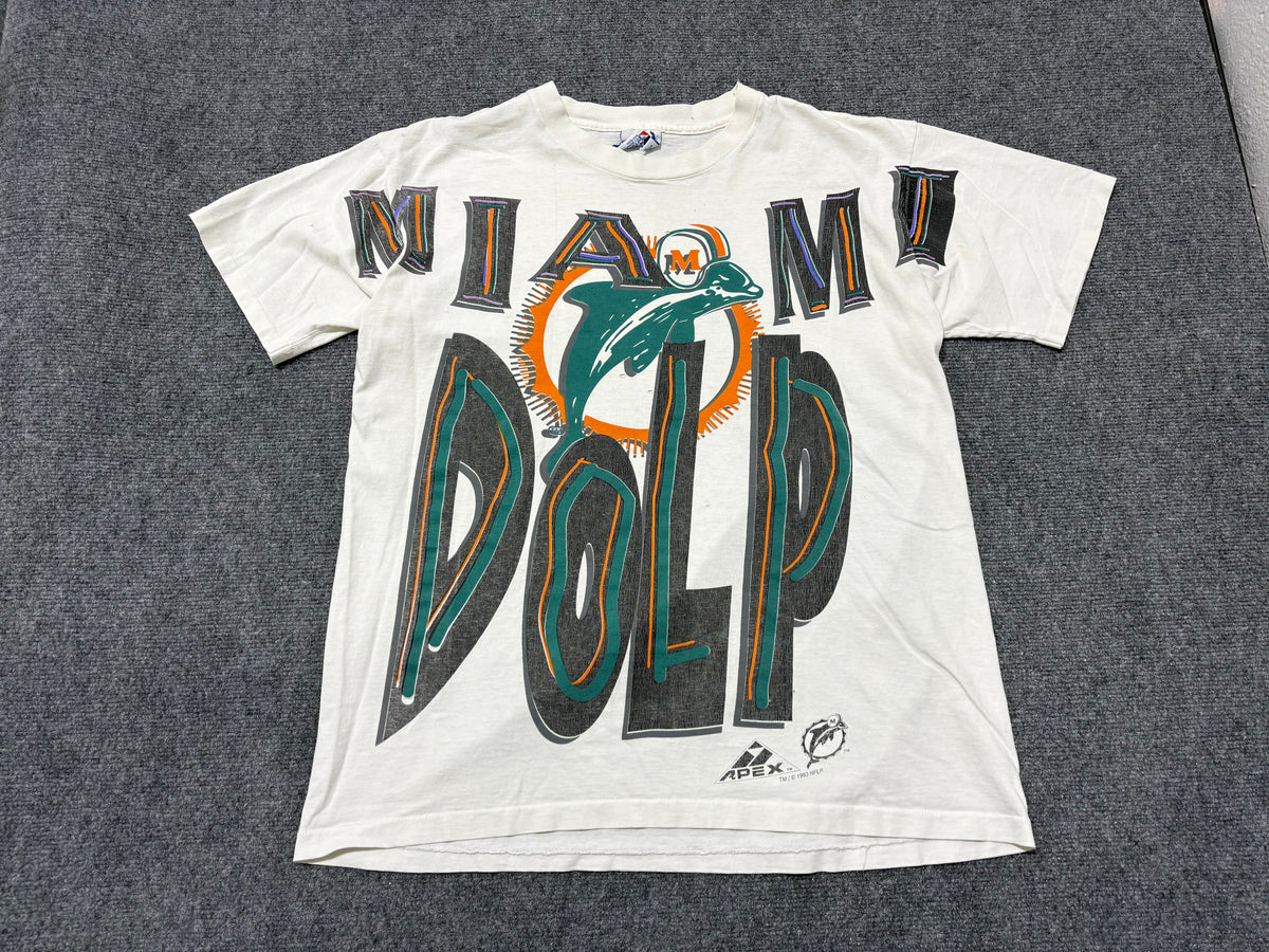 Apex One Miami Dolphins Wrap Around Print - White Size Large