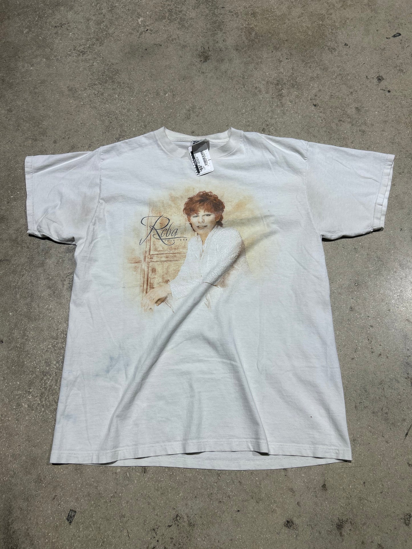 1998 Reba Tour Tee - White Size XL