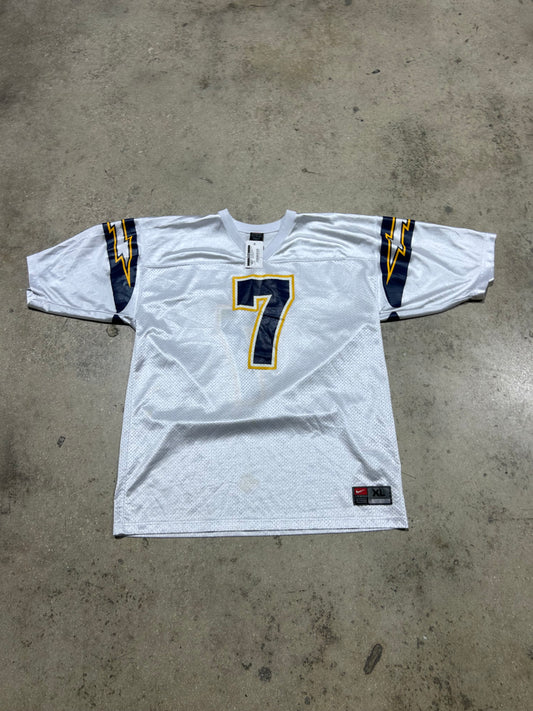 San Diego Charges Flutie #7 Football Jerseys - White Size XL