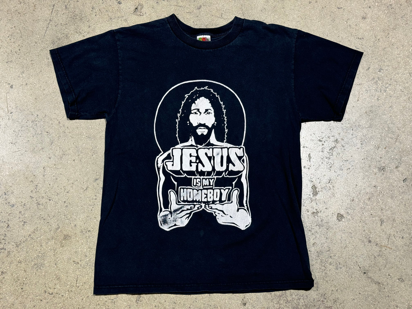 Jesus Is My Homeboy Tee - Black Size Medium