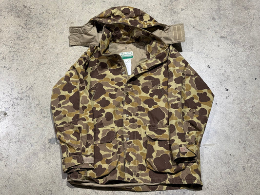 Duck Camo Hooded Jacket - Brown Size XL