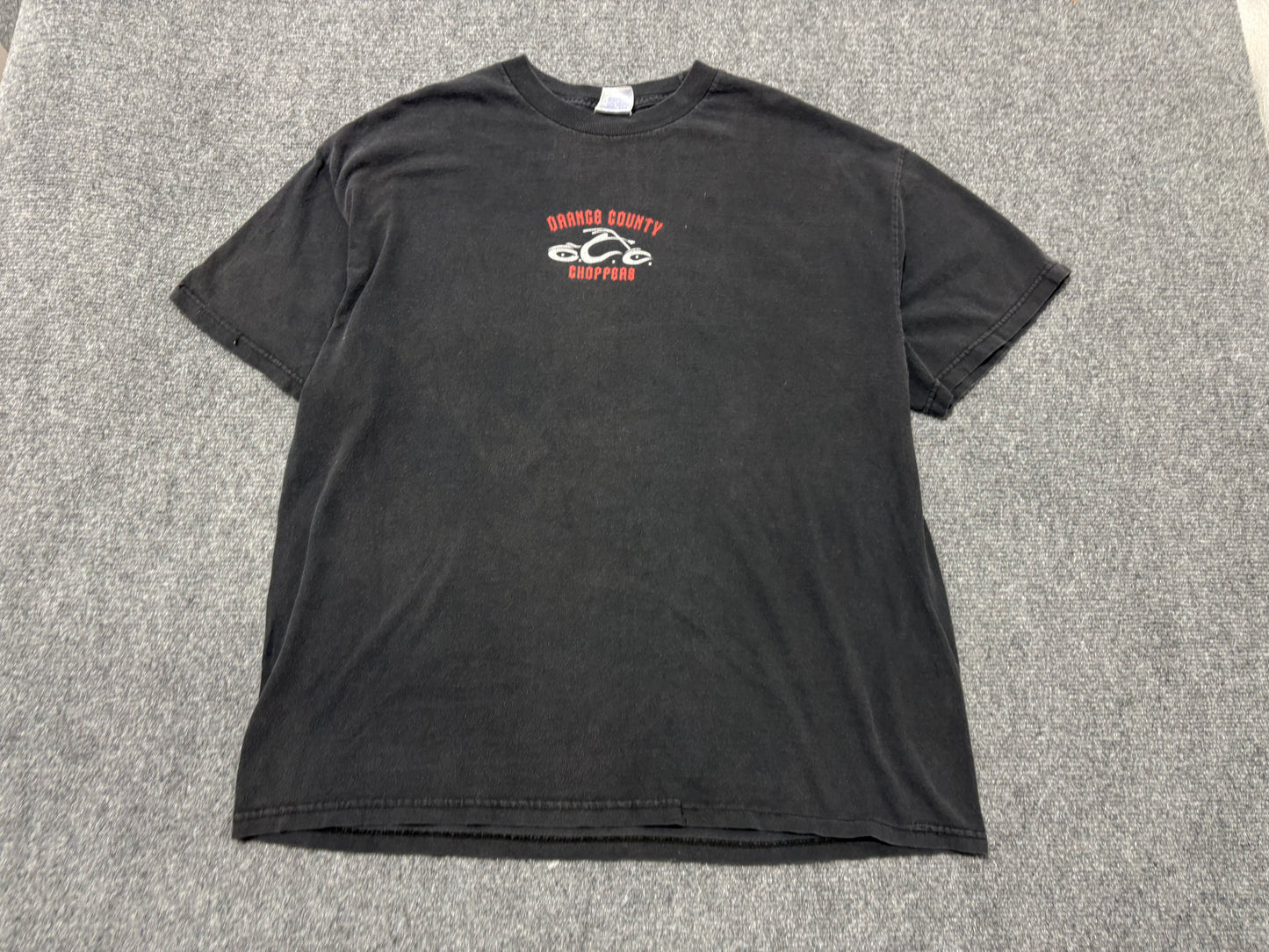 OCC Orange County Chopper Tee - Faded Black Size XL