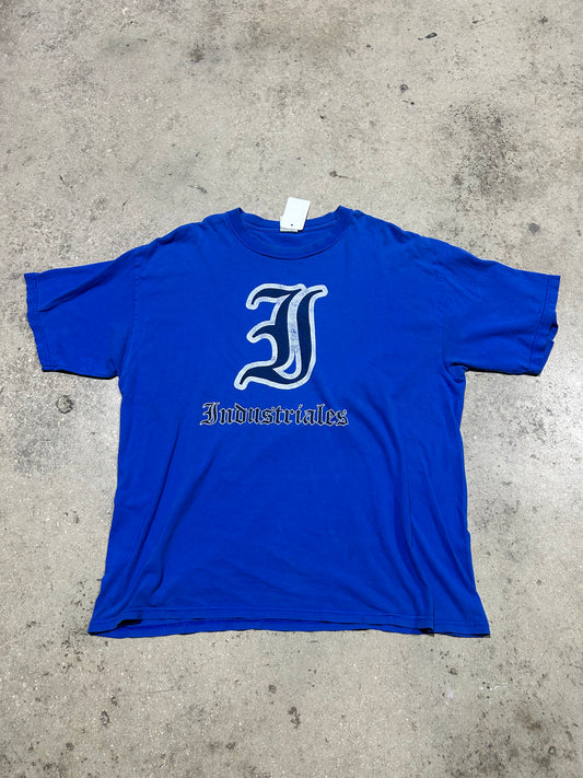 Cuba Los Industriales Baseball Tee - Blue Size XL