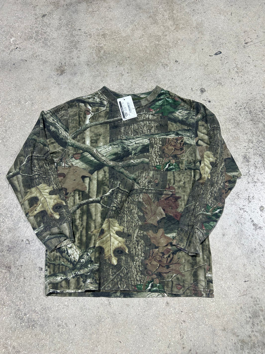 Real Tree Camo Pocket Long Sleeve Tee - Multi Size Large
