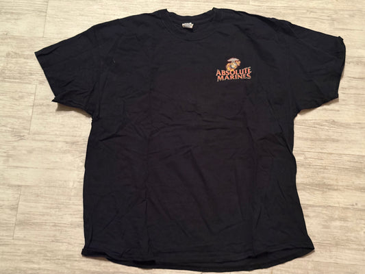 Absolute Marines Tee - Black Size XXL
