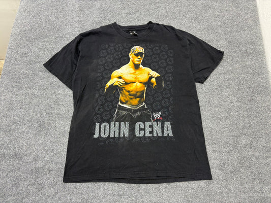 2007 John Cena Squared Up Tee - Black Size XL