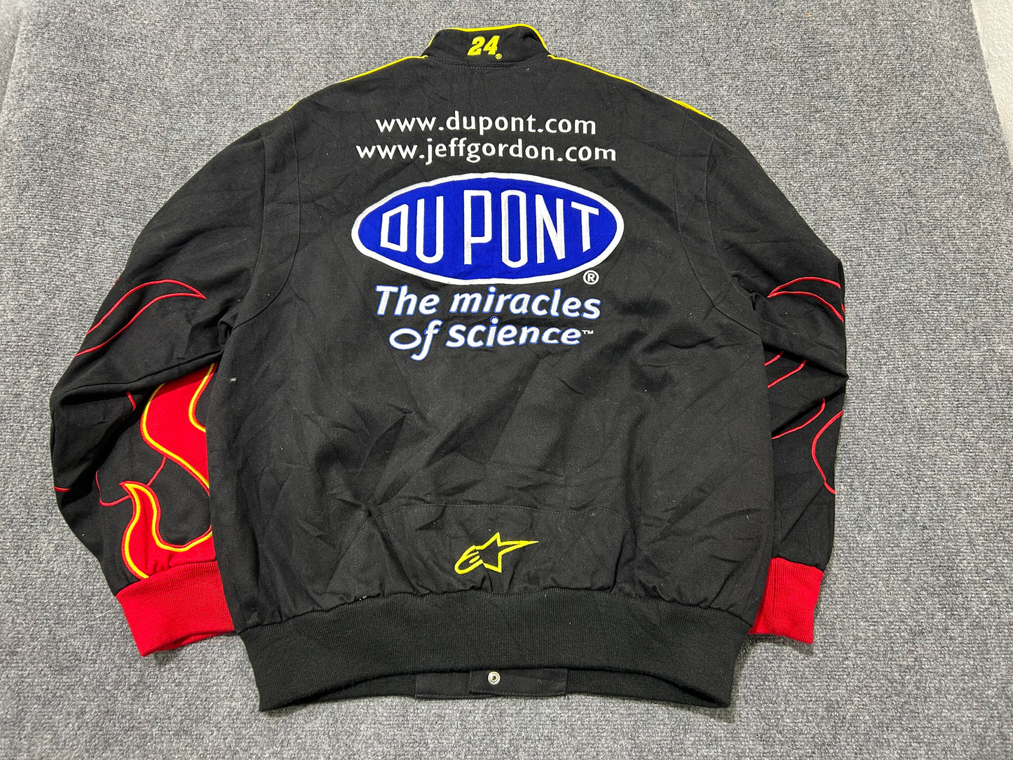 Jeff Hamilton Dupont Nascar Racing Jacket - Black Size Large