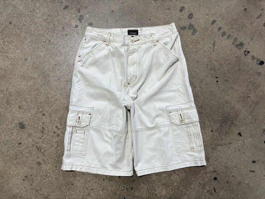 Knockout Baggy Cargo Shorts - Khaki Size 34