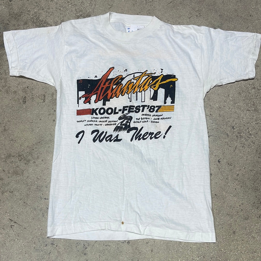 1987 Luther Vandross KOOLFEST Tee - White Size Large