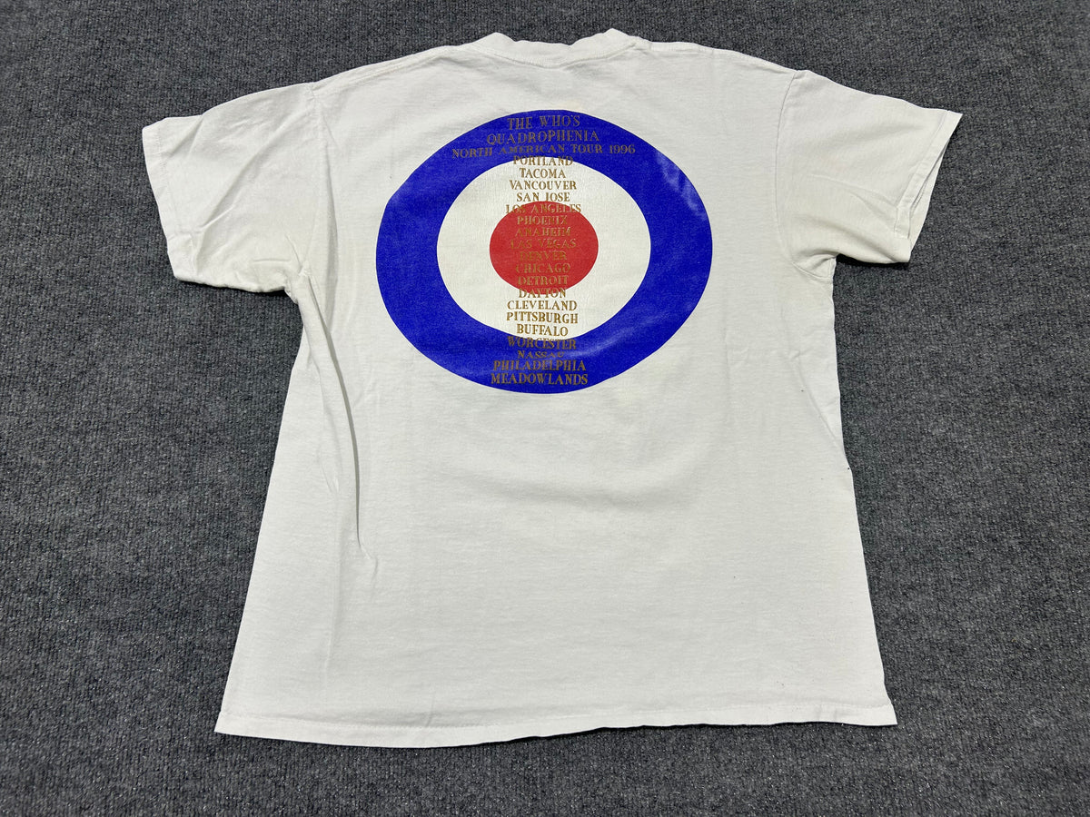 1996 The Who Quadrophenia North American Tour Tee - White Size Large
