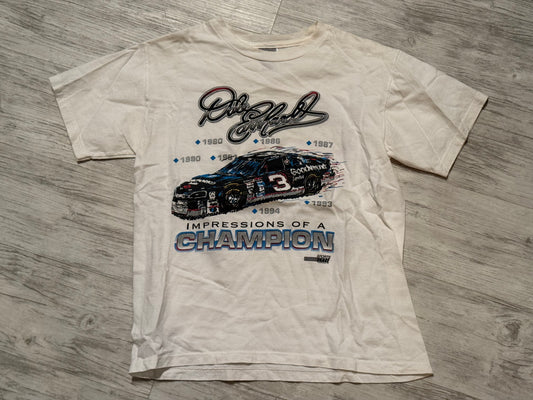 Kids 1994 Dale Earnhardt Impressions Tee - White Size Large