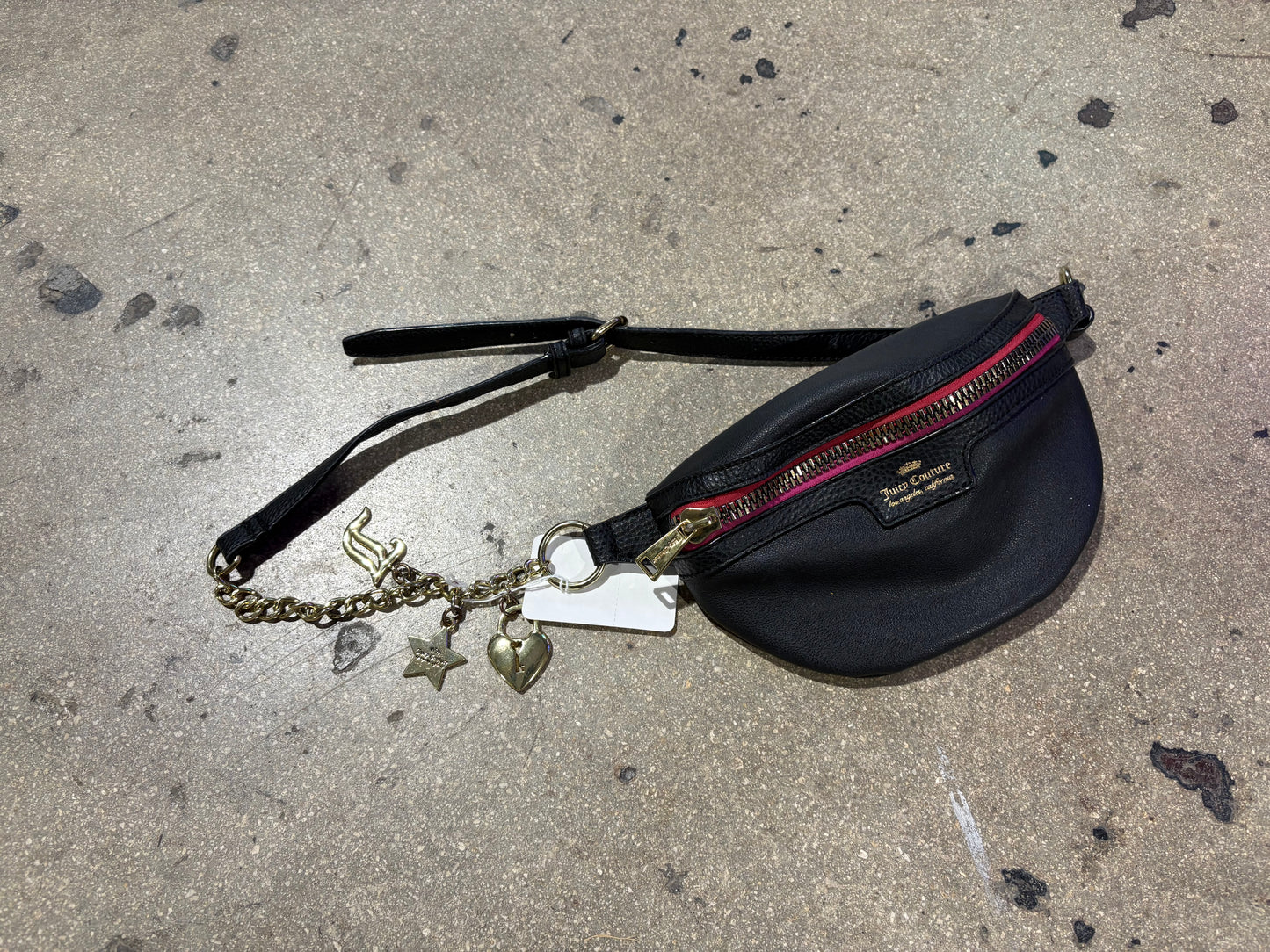 Juicy Couture Charm Fanny Pack - Black / Gold
