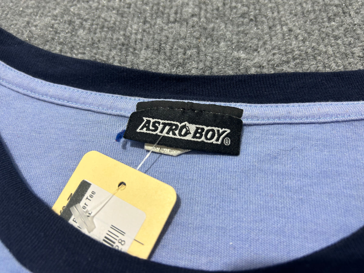 2003 Astro Boy Ringer Tee - Blue/Navy Size XL