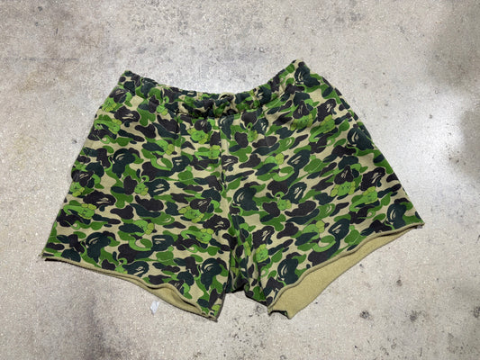 Bape x Kaws Sweatshorts - Green Camo Size Medium