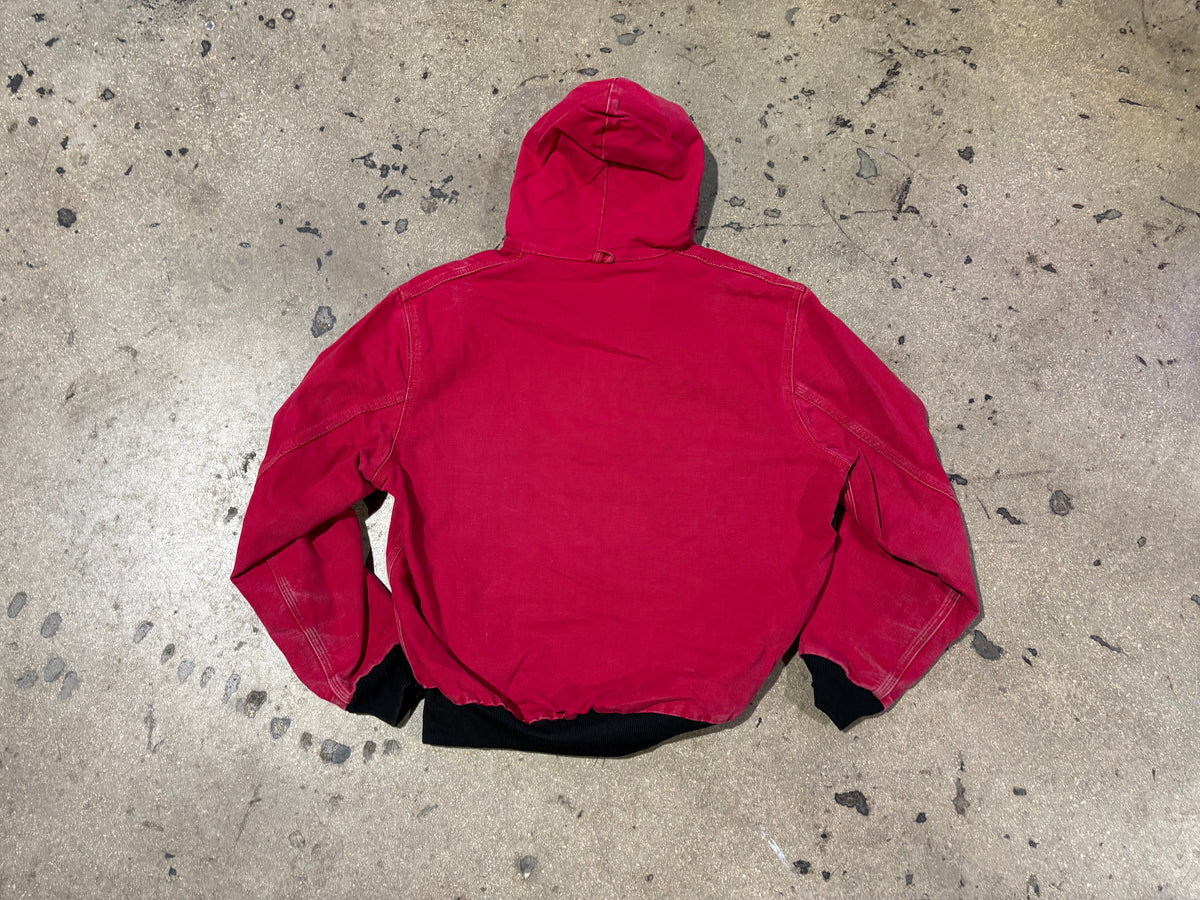 Carhartt Black Beauty Hooded Jacket - Red Size Large