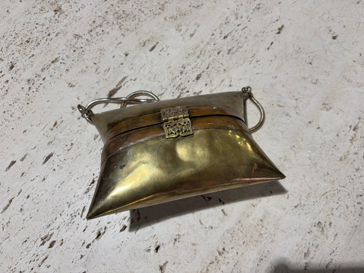 1970s Metal Purse - Gold