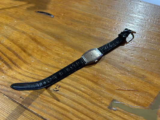 1960s Bulova Small Face Watch With Leather Strap