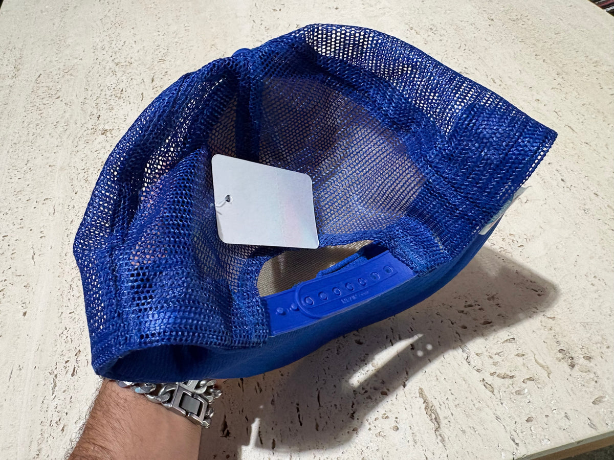 Ft Pierce Amateur Jai-Alai Trucker hats - Blue/White