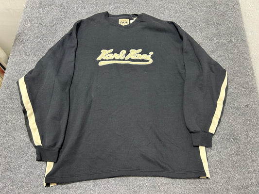 Karl Kani Crewneck - Black/White Size XXL