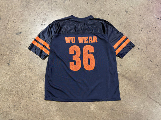 Wu Wear #36 Football jersey - Navy / Orange Size Large