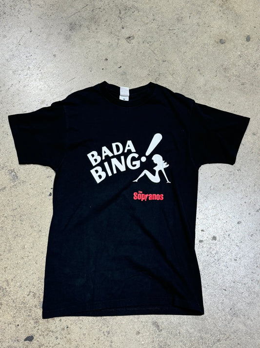 The Sopranos Bada Bing! Tee - Black Size Large