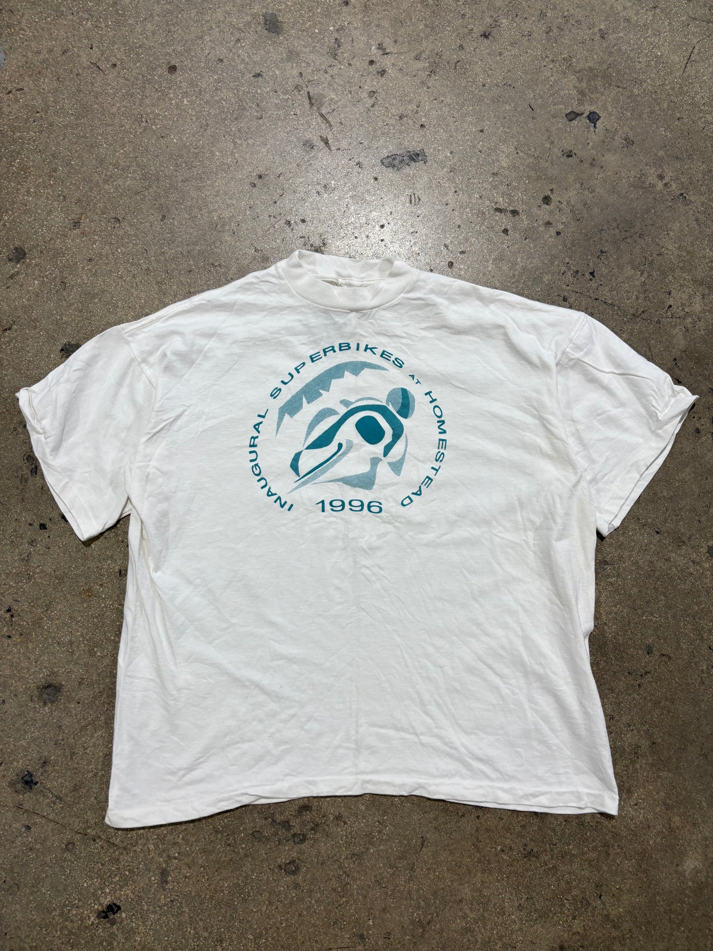 1996 Superbikes at Homestead Tee - White Size Large