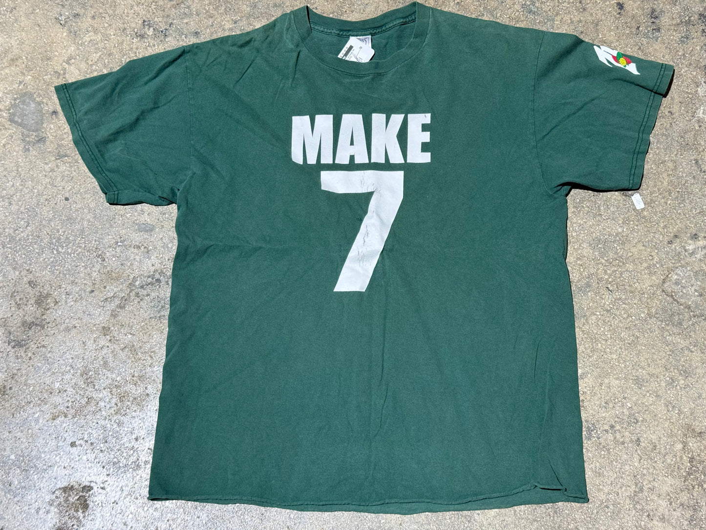 Make 7 Up, Up Yours Tee - Green Size XL