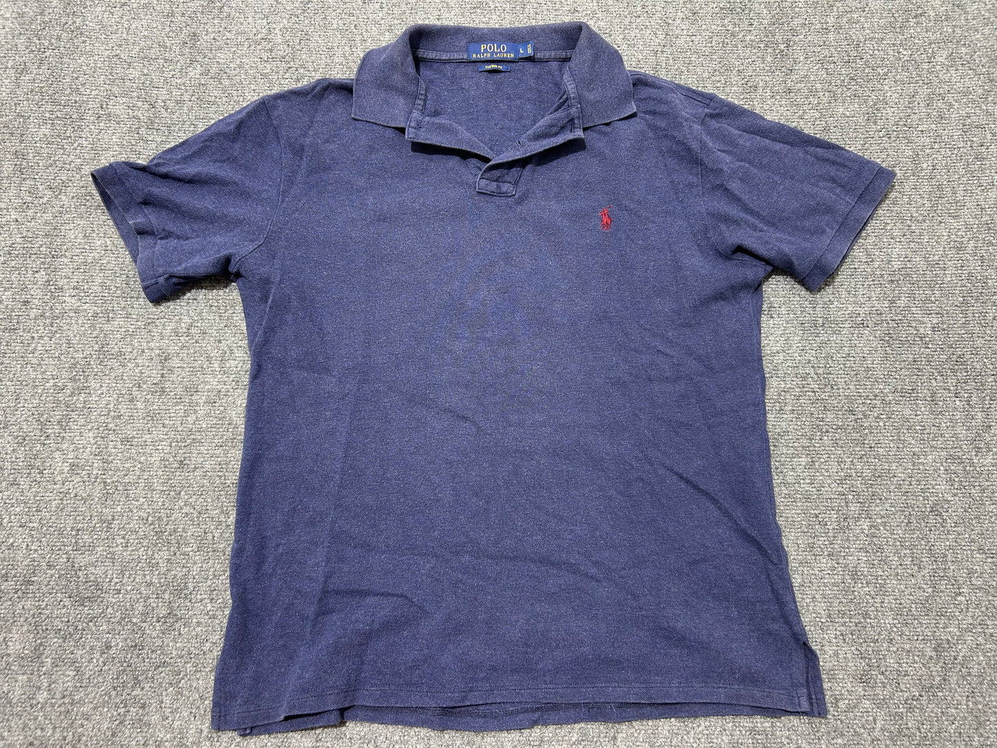 Ralph Lauren Polo Shirt - Navy Size Large