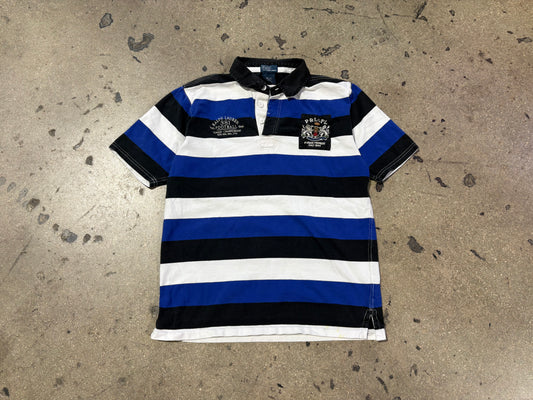 Polo Ralph Lauren 381 Championship Striped Polo Shirt - Blue Size Medium