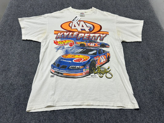 1998 Kyle Petty Hot Wheels Nascar Tee - Multi/White Size XL