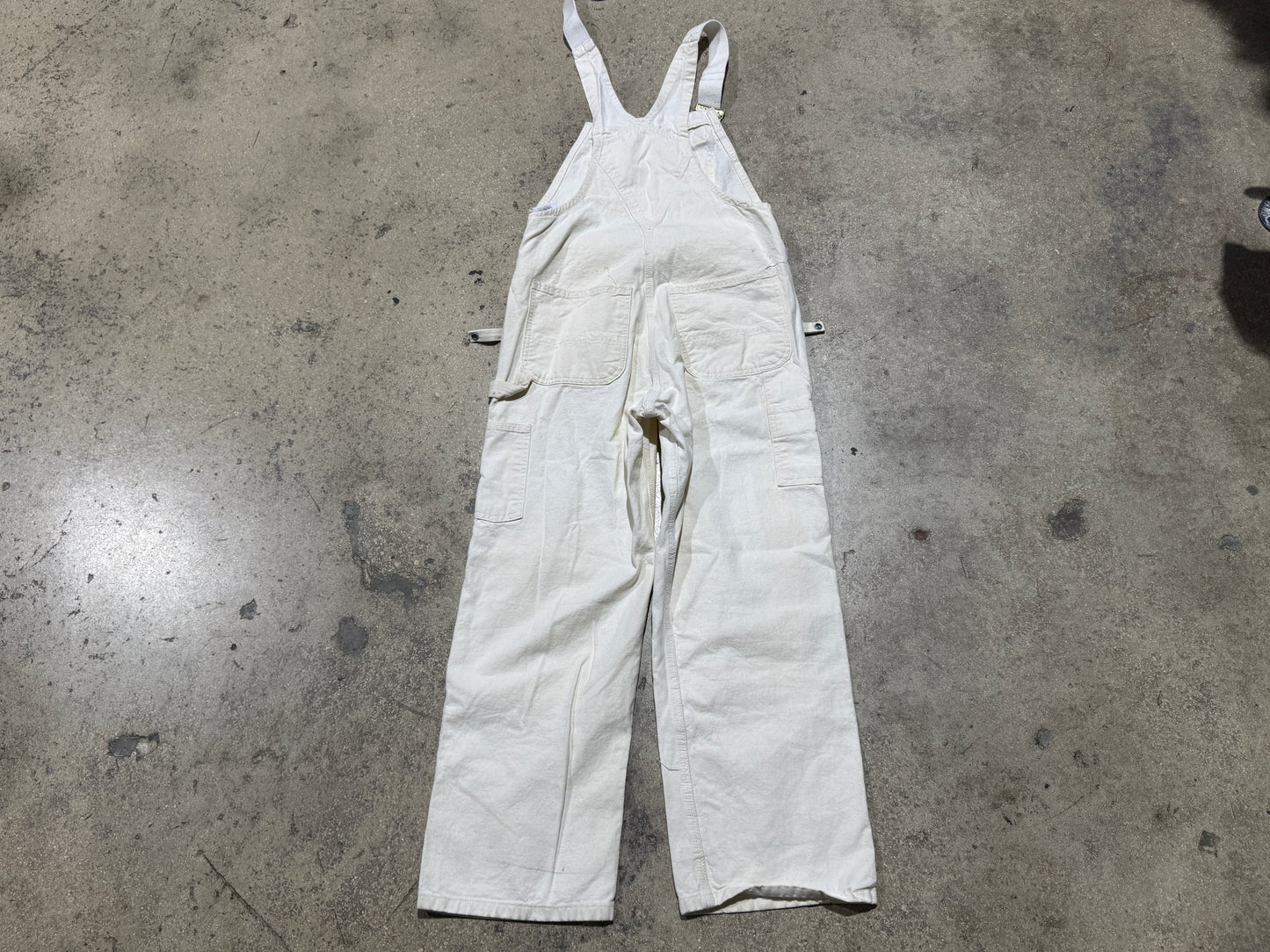 Carhartt Denim Overalls - White Size 32x30