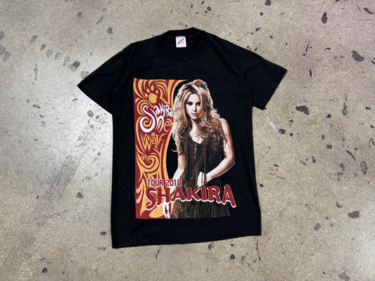 2010 Shakira She Wolf Tour Tee - Black Size Small