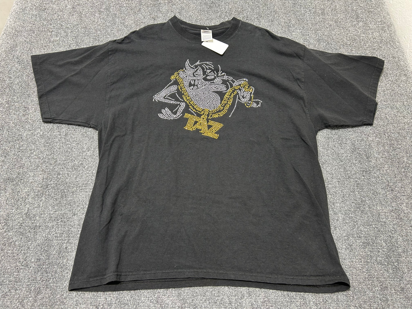 Taz Rhinestone Tee - Black Size XXL