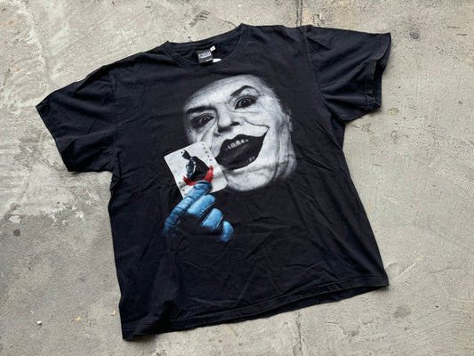 The Batman Big Face Jack Nicholson Joker Tee - Black Size XL