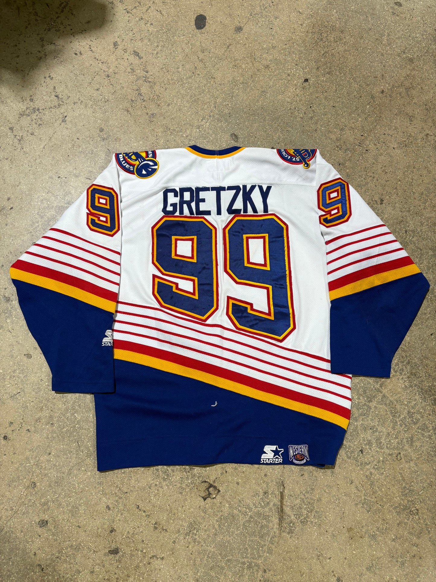 Starter NHL St. Louis Wayne Gretzky Jersey - White Size Large