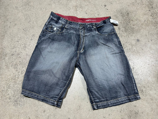 Pepe Jeans Skull Embroidered Jorts Dark Wash - Size 42